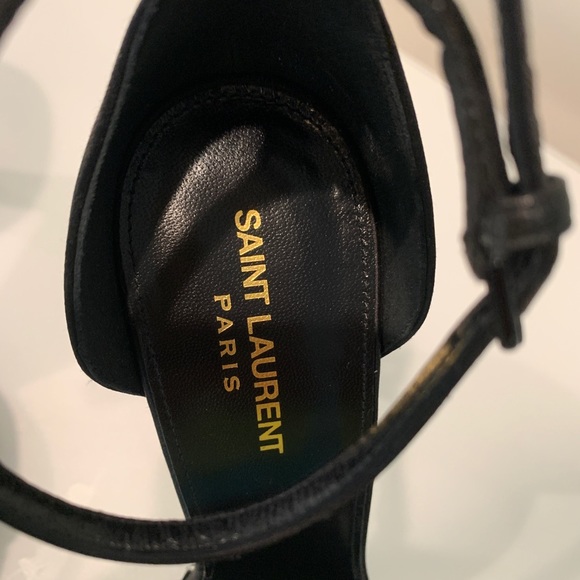 Black heels with crystal heel and sole - Picture 3 of 7